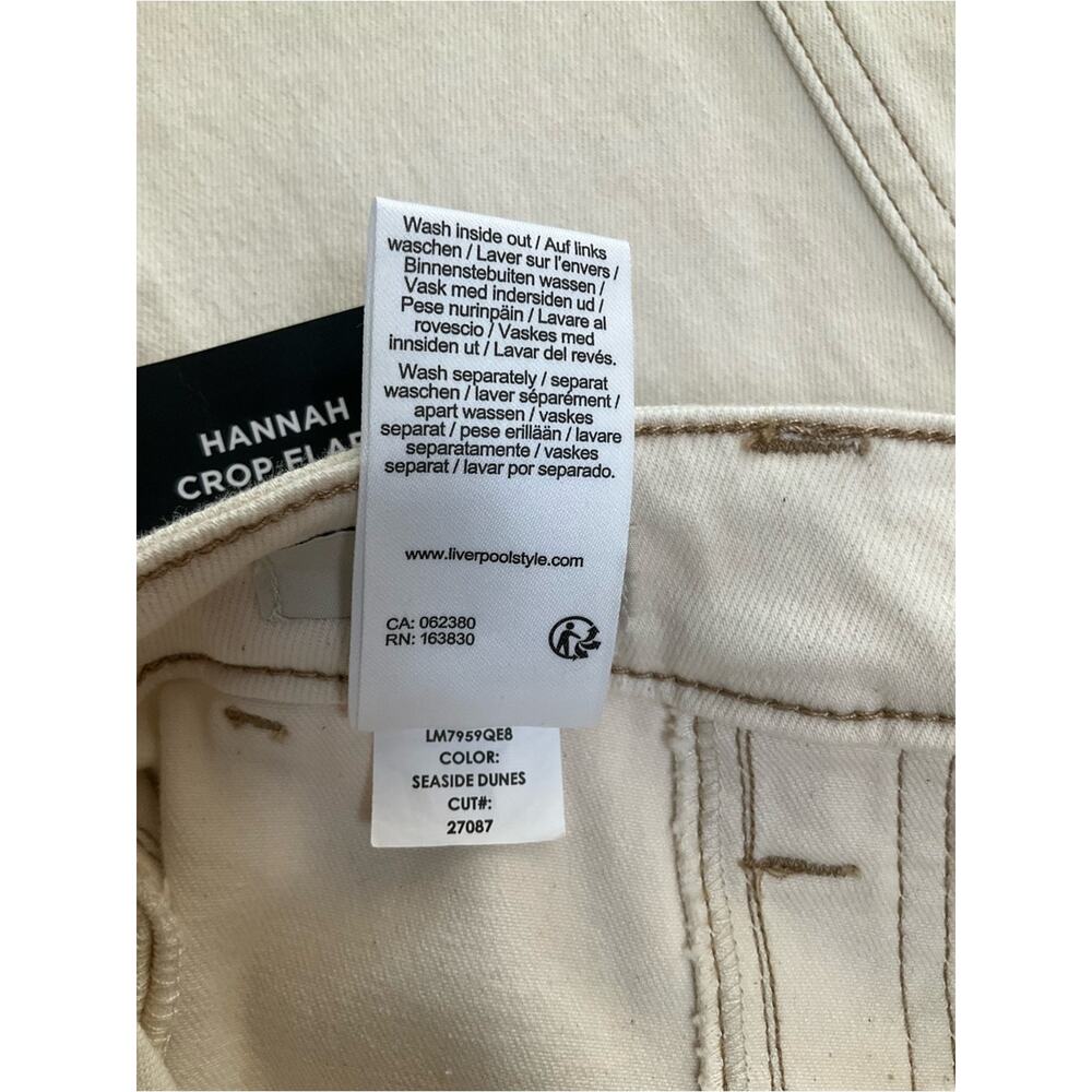 Liverpool Womens Hannah Crop Flare Utility Pants Size 12 NWT - Picture 10 of 11